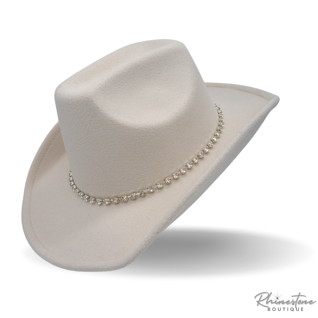 Rhinestone Cowgirl Hat (Multiple Colors)