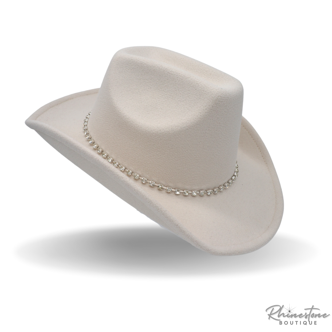 Rhinestone Cowgirl Hat (Multiple Colors)