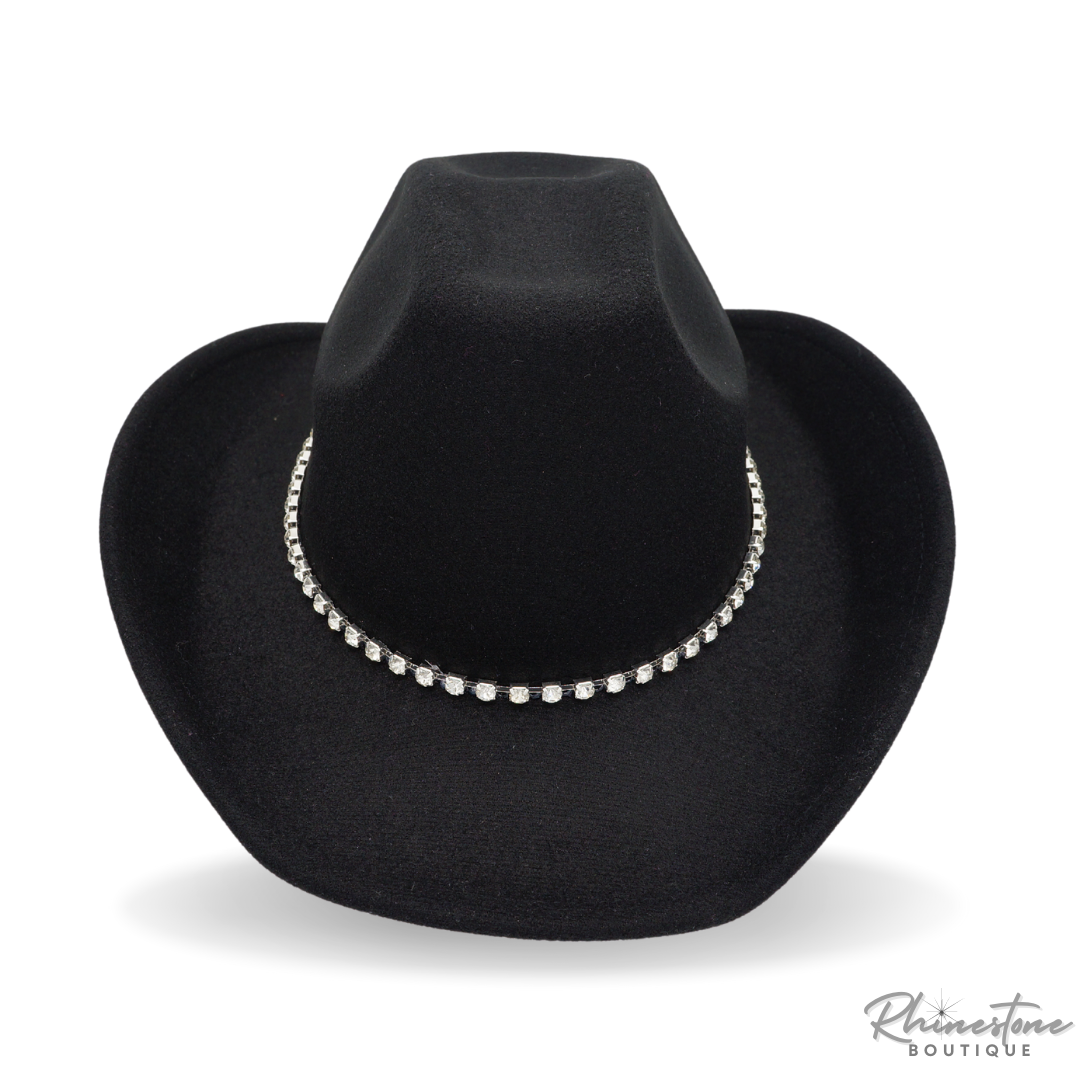 Rhinestone Cowgirl Hat (Multiple Colors)