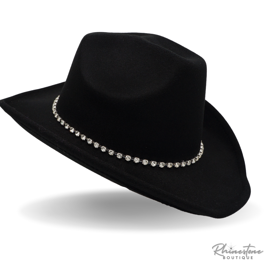 Rhinestone Cowgirl Hat (Multiple Colors)