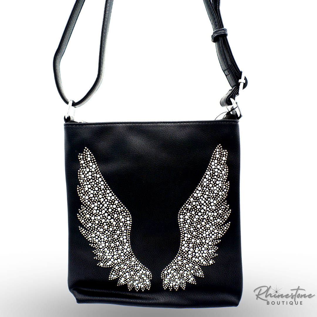 Angel Wings Rhinestone Purse