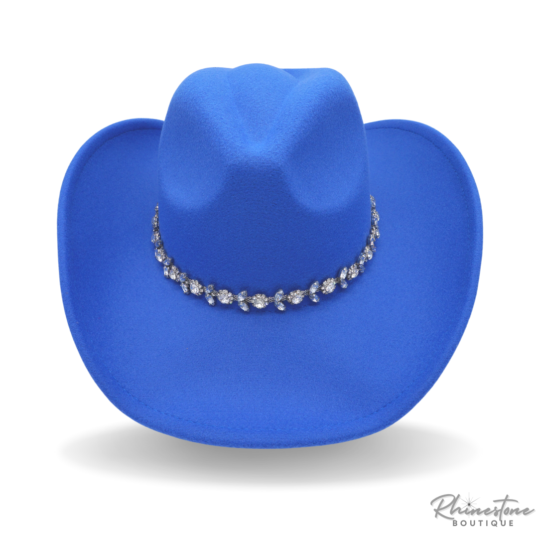 Rhinestone Cowgirl Hat (Multiple Colors)