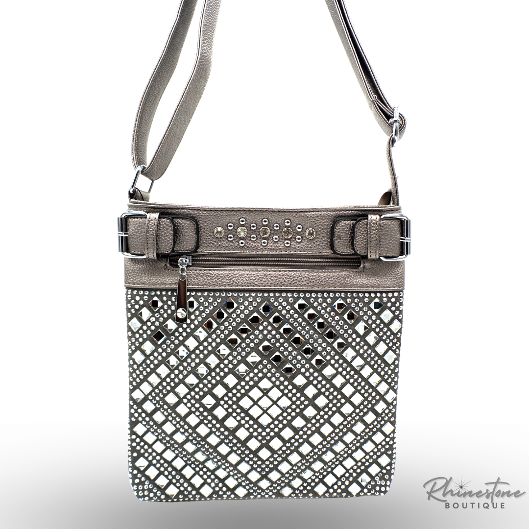 Rhinestone Purse Silver