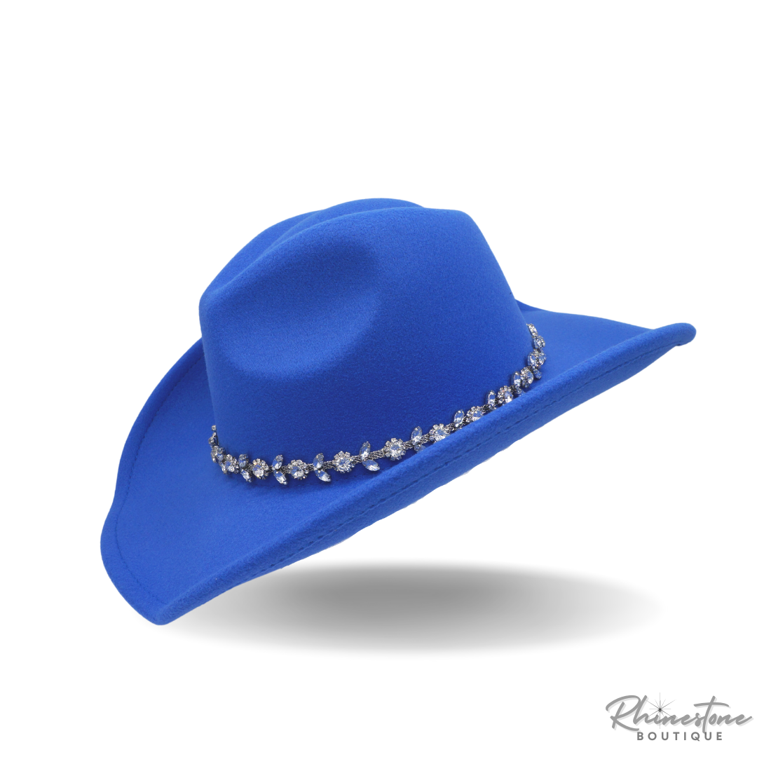 Rhinestone Cowgirl Hat (Multiple Colors)