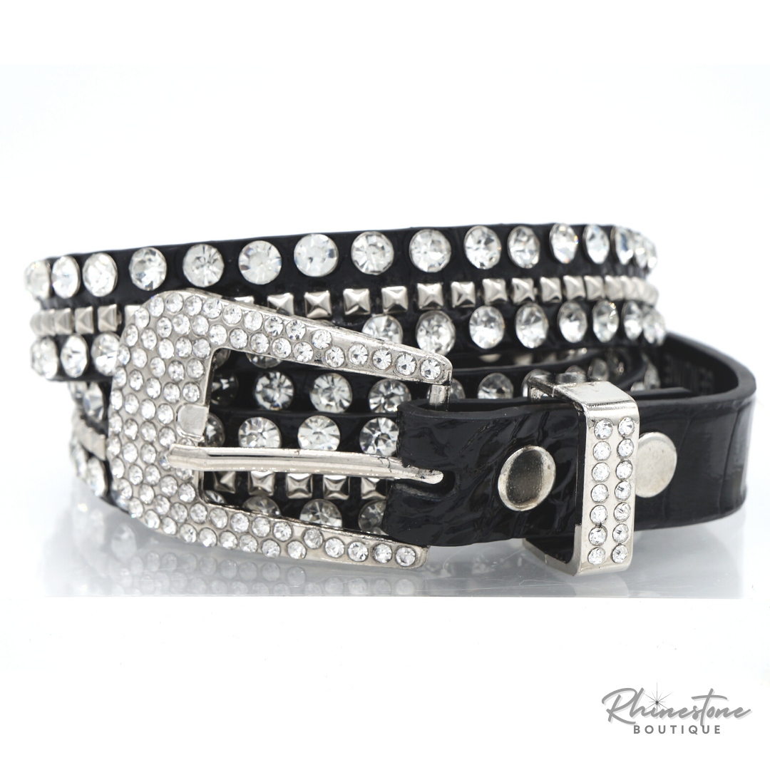 Rhinestone Western Belt