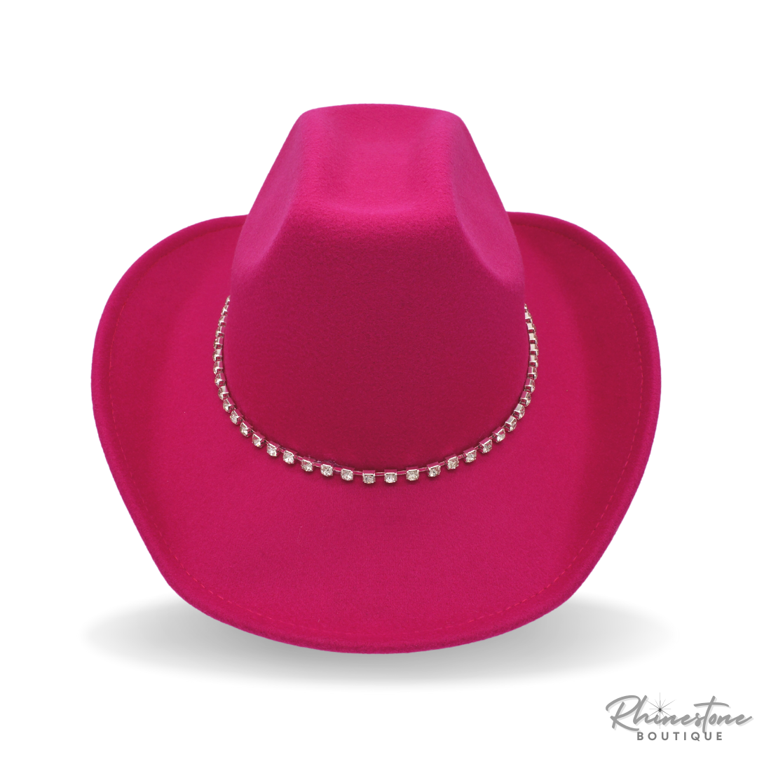 Rhinestone Cowgirl Hat (Multiple Colors)