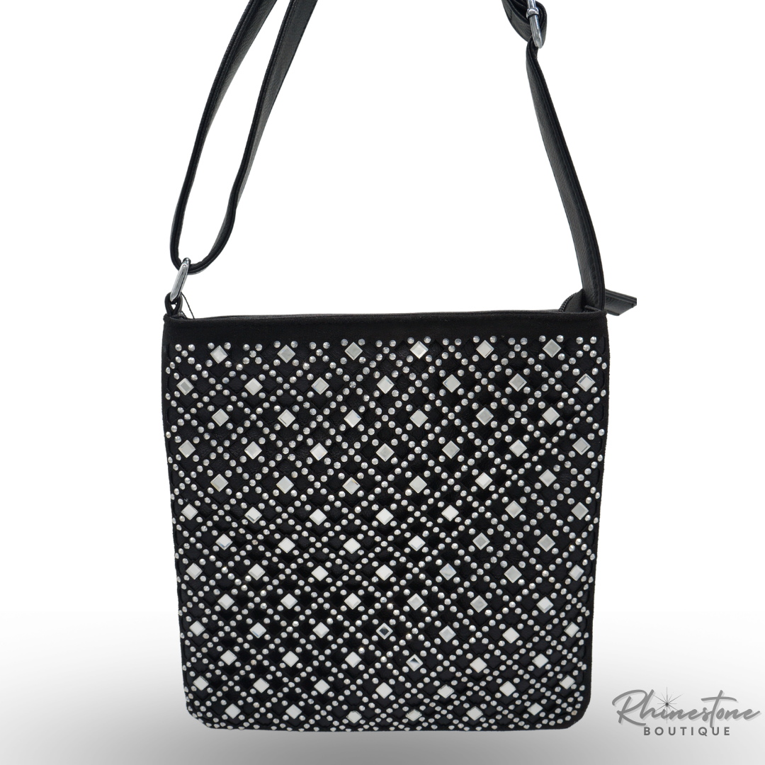 Rhinestone Purse Black (Multiple Designs)