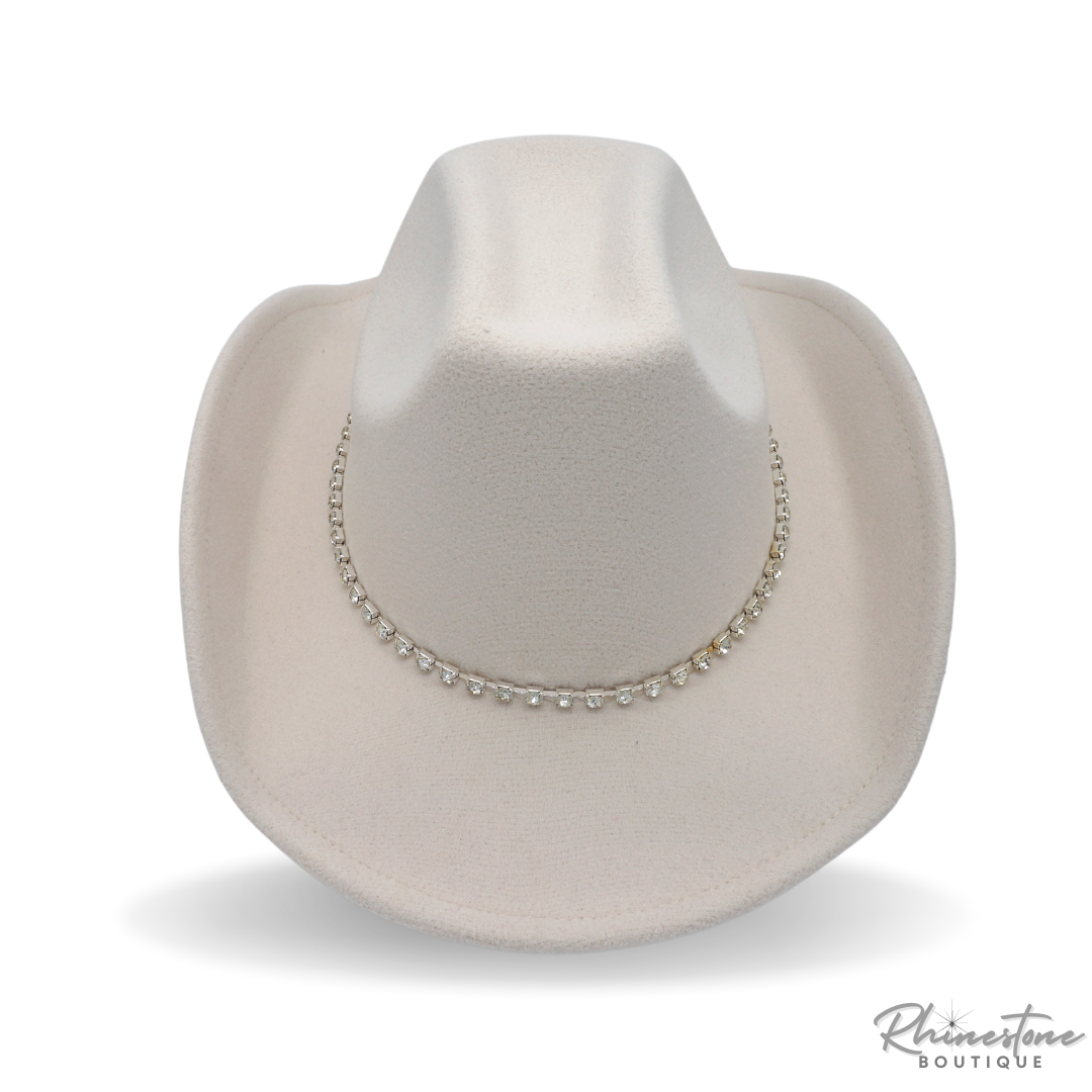 Rhinestone Cowgirl Hat (Multiple Colors)