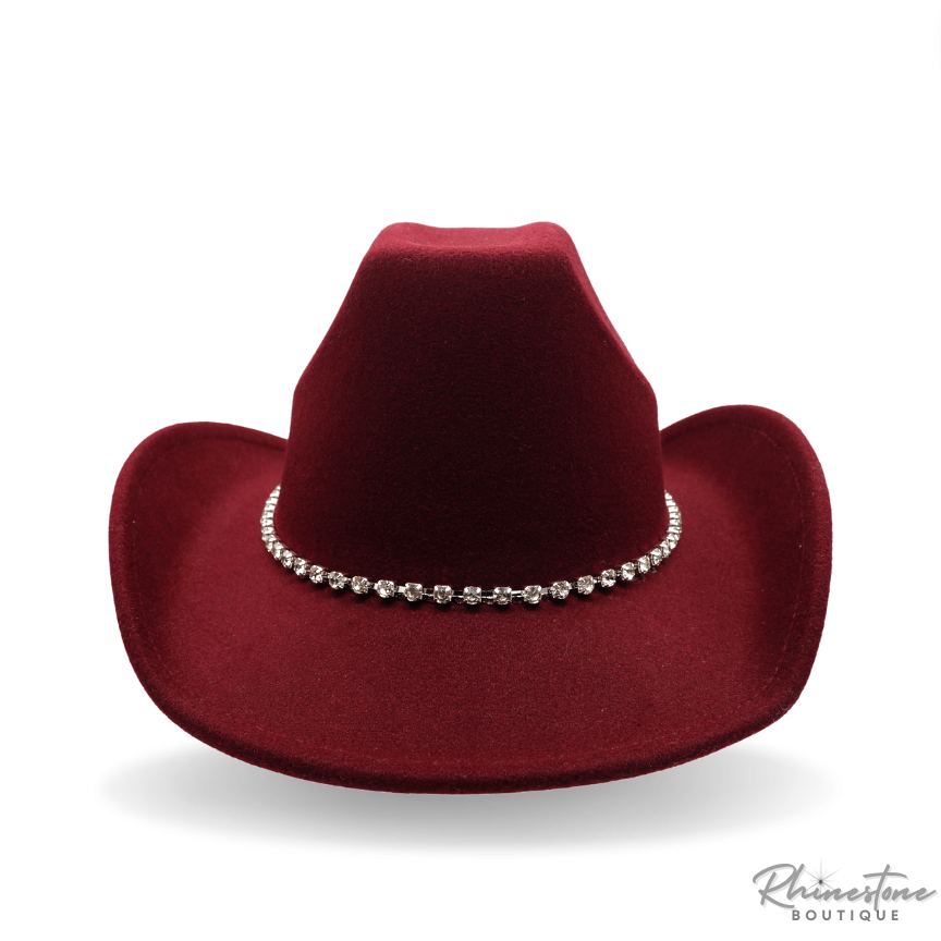 Rhinestone Cowgirl Hat (Multiple Colors)