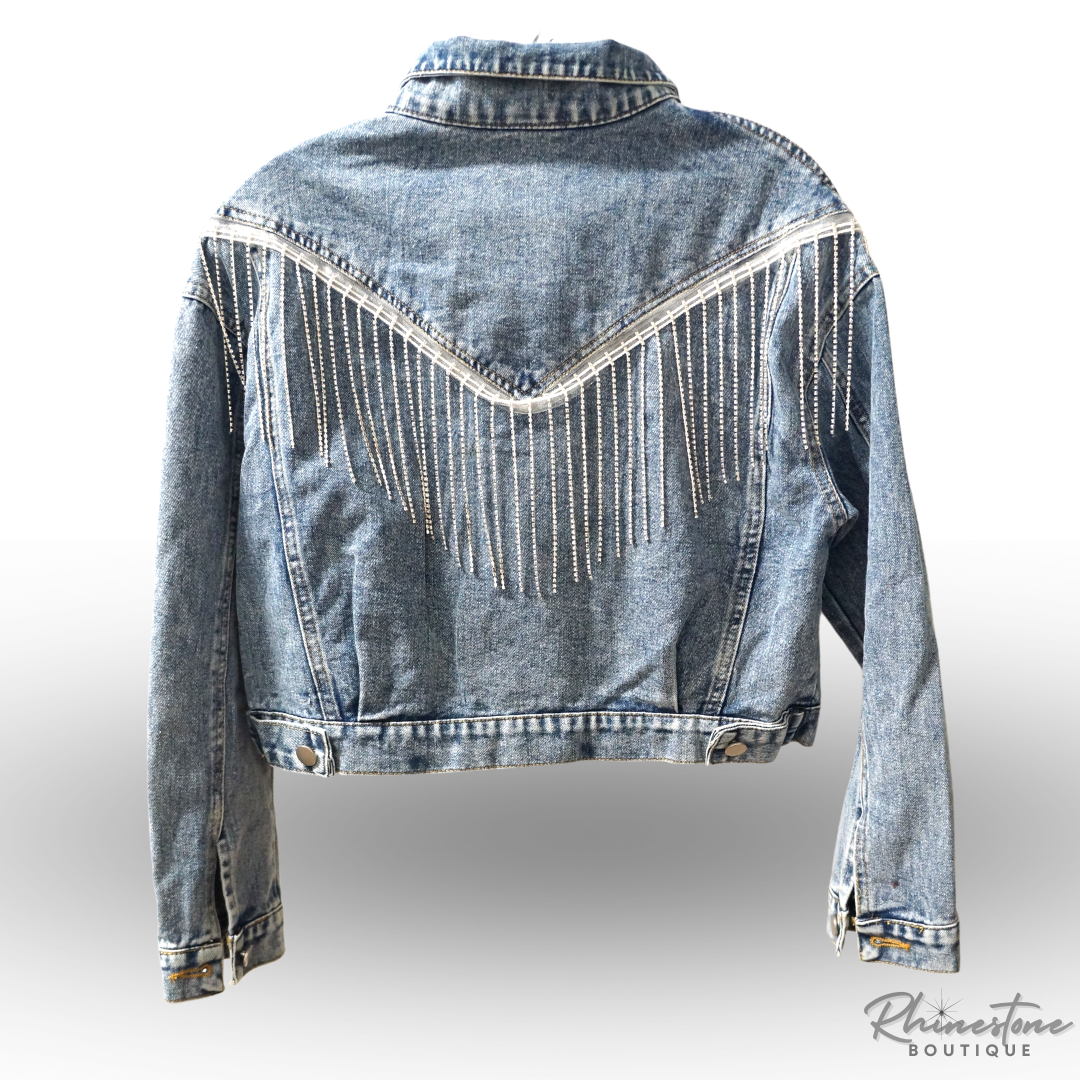 Rhinestone Fringe Jacket – heirloombridalcompany